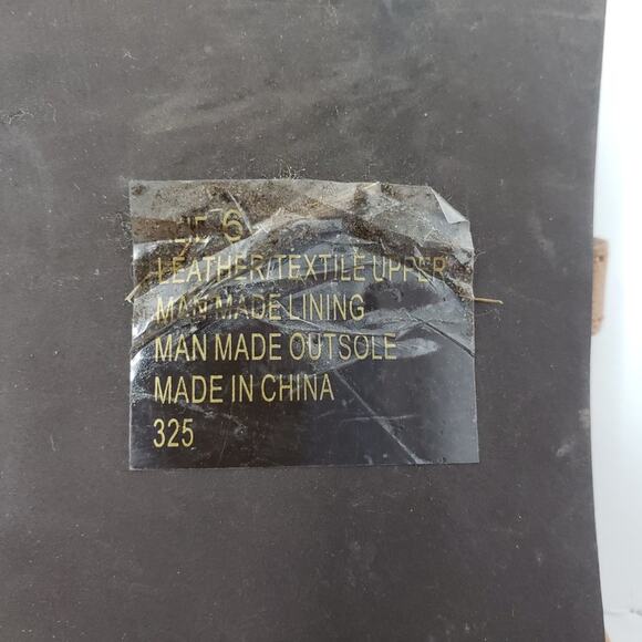 Shoemint Brown Stripe Thong Flat Slingback Ankle Buckled Sandals Women's Size 6 - Picture 12 of 13